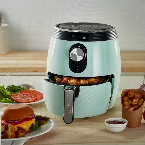 Dash | Kitchen | Dash Deluxe Air Fryer 3 Quart Aqua With Aircrisp ...